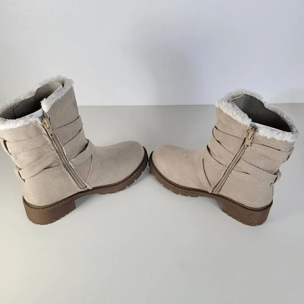 STEVE MADDEN Cozy Boots Taupe | 1 Little Kid Girl